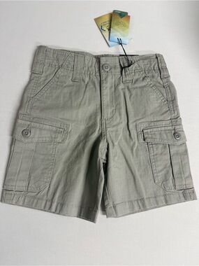 Brand New-Ocean+Coast Grey Cargo Shorts w/ Adjustable Waist